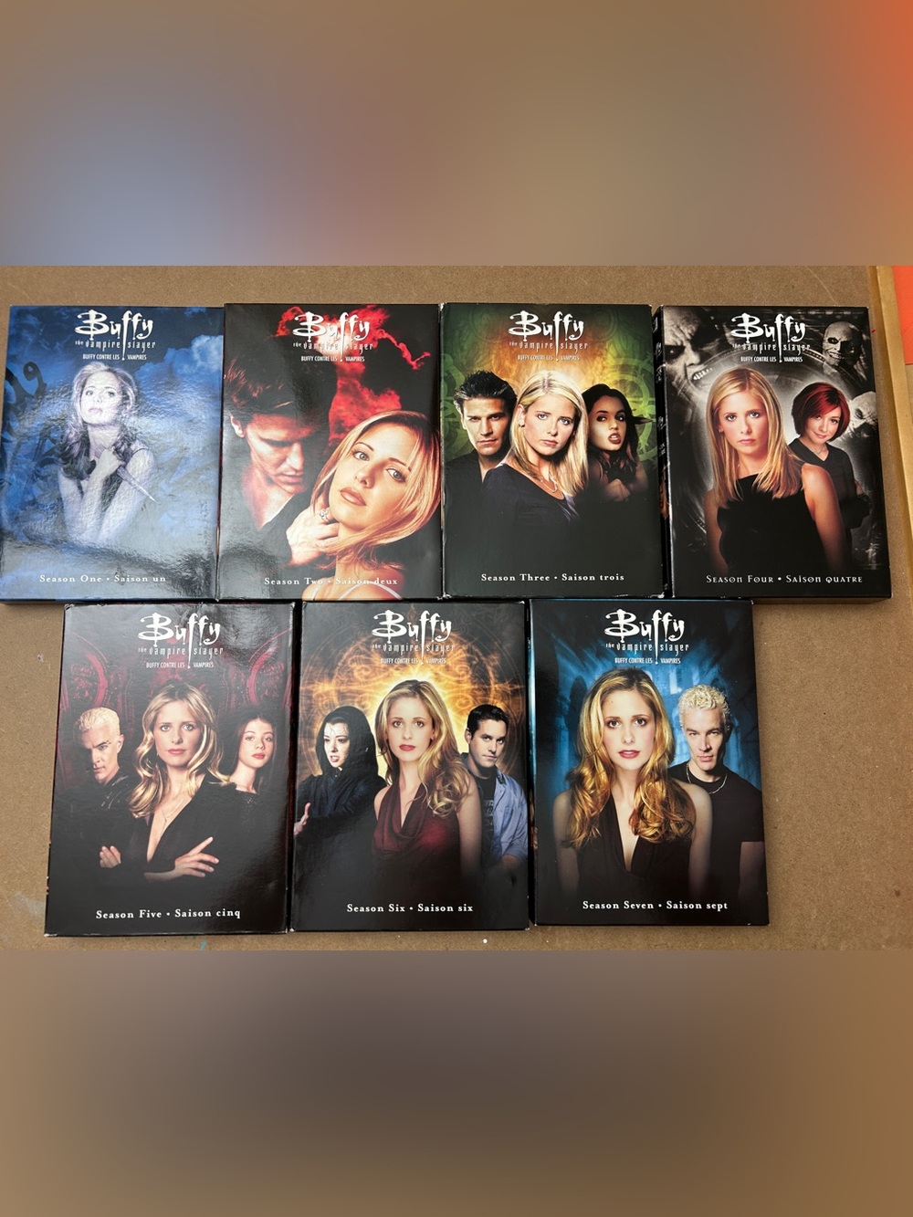 Buffy the Vampire Slayer Complete Season DVD Box Set - Black, Blue, Green Covers